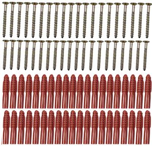 پیچ و رول پلاک مدل mtsn wood screws 6cm مجموعه 80 عددی